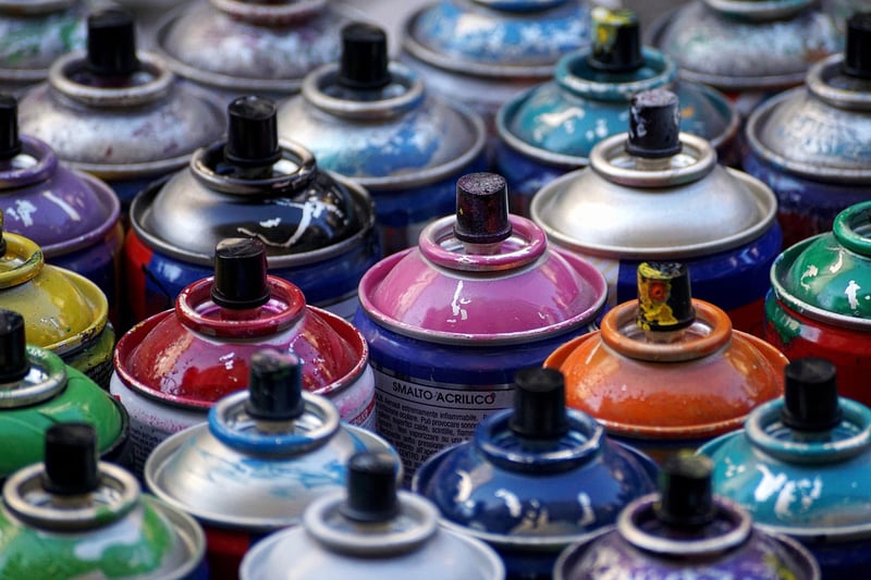 Painted Tin Cans